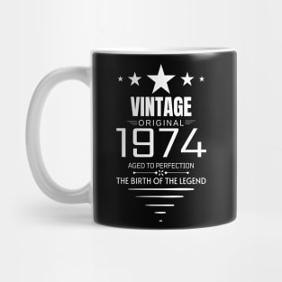 Vintage 1974 - Birthday Gift Mug